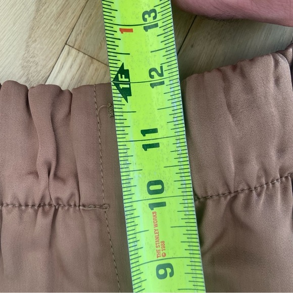 Zara Brown Pants Elastic Waist Size Small NWT - Picture 7 of 12